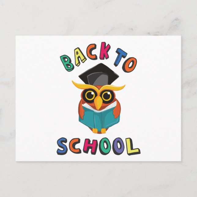 Back to school vykort (Framsida)