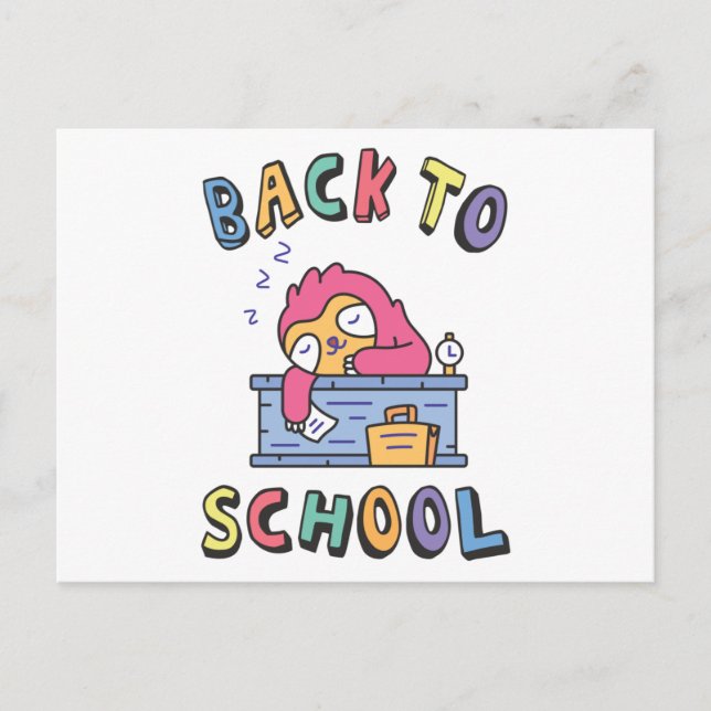 Back to school vykort (Framsida)