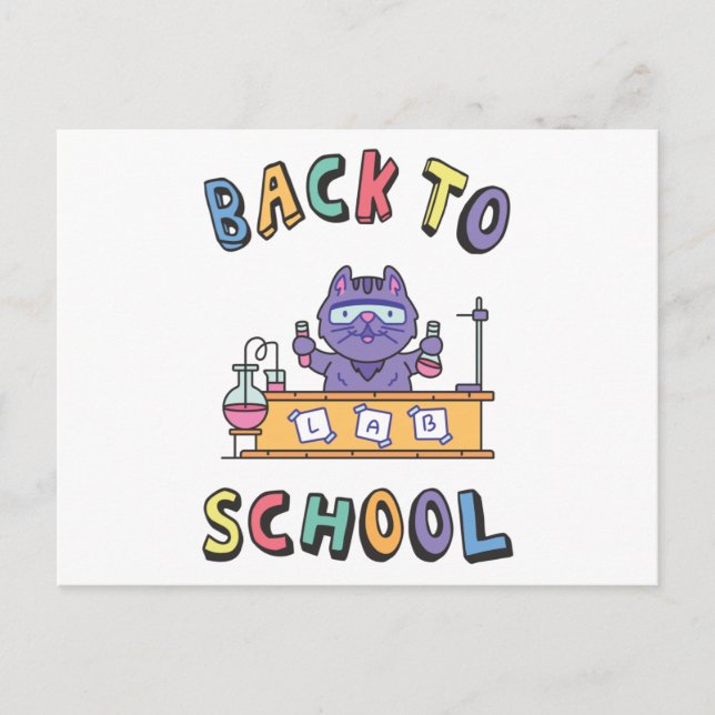 Back to school vykort (Framsida)