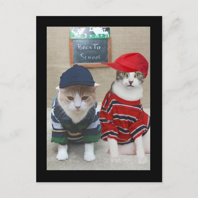 back to school vykort (Framsida)