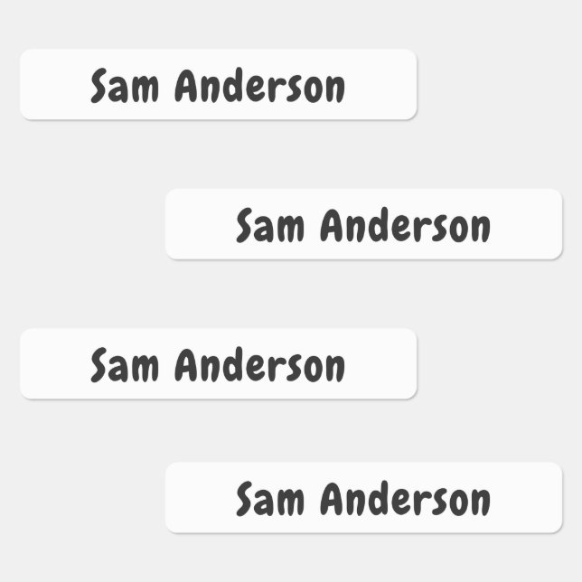 Back to School Waterproof Sticker Name Labels (Grupp)