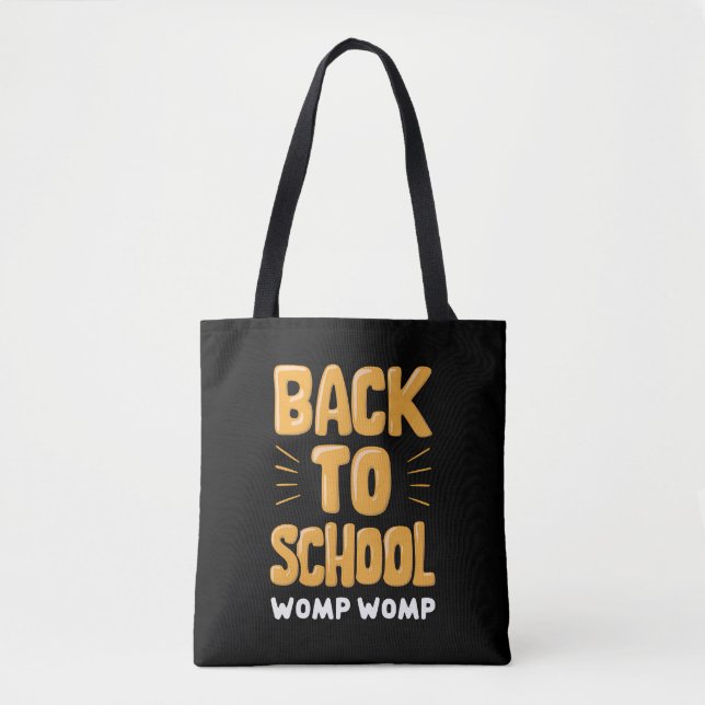 Back to school Womp Womp Teacher Tygkasse (Framsida)