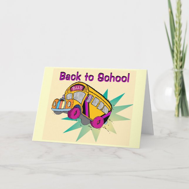 Back to schoolBuss-kort Kort (Framsida)
