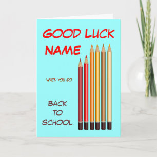 Back to schoolönskemål kort