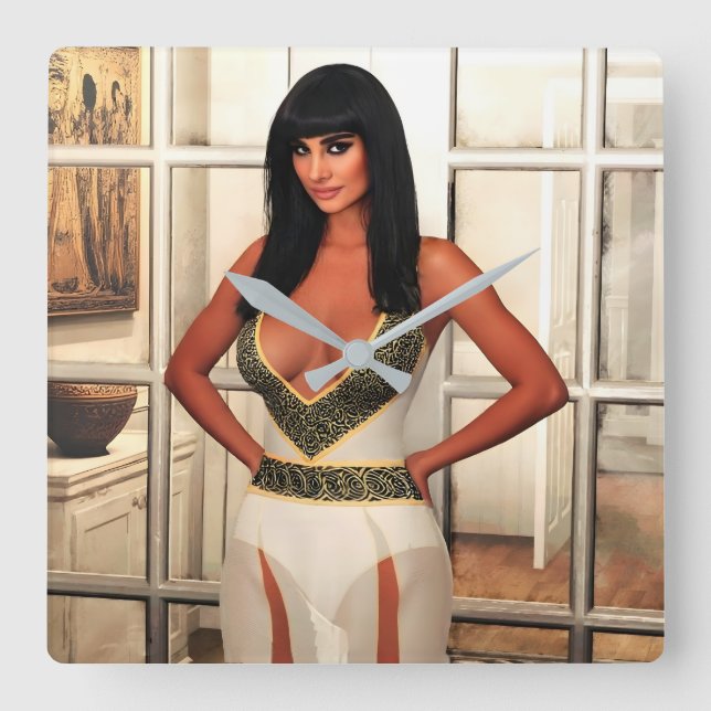 Back to That Special Place wall clock Fyrkantig Klocka (Framsida)