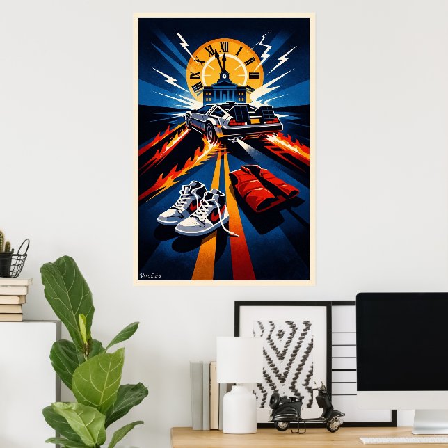 Back to the Future Inspired Symbolic Movie Poster (Hemmakontoret)