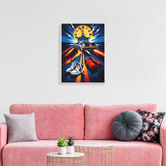 Back to the Future Inspired Symbolic Movie Poster Canvastryck