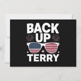 Back Up Terry Rolig 4:e juli Patriotiska fyrverker Inbjudningar