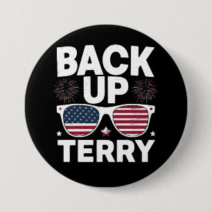 Back Up Terry Rolig 4:e juli Patriotiska Fyrverker Knapp