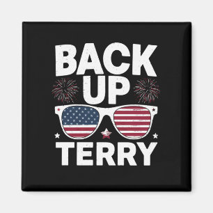 Back Up Terry Rolig 4:e juli Patriotiska fyrverker Magnet
