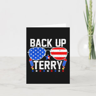 Back Up Terry Rolig 4:e Juli USA Flagga Patriotisk Kort