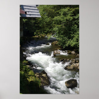 Bäck vid Creek Street - Ketchikan, Alaska Poster