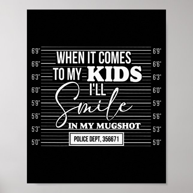 (back) When It Comes To My Child I Will Smile In M Poster (Framsidan)