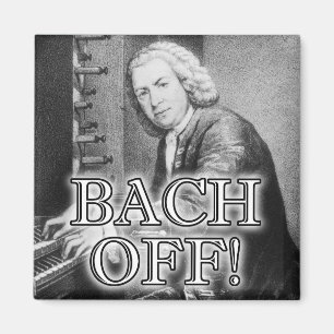 Backa Bach Roligt Kylskåpsmagnet Klassisk Musik
