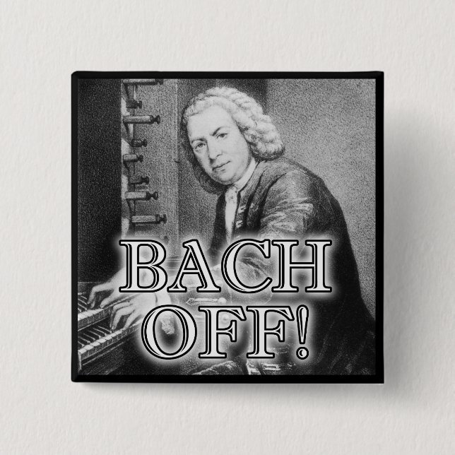 Backa Bach Rollig Knapp Märke Pin (Framsida)