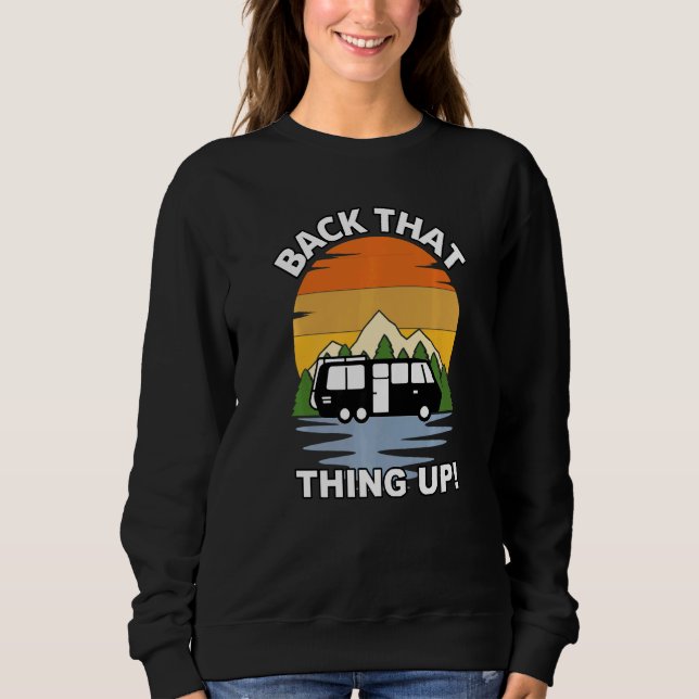 Backa Den Upp  Camper Rv Meme Camping Van Tra T Shirt (Framsida)