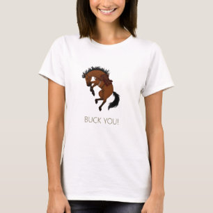 Backa dig! Funny Bay Horse T Shirt