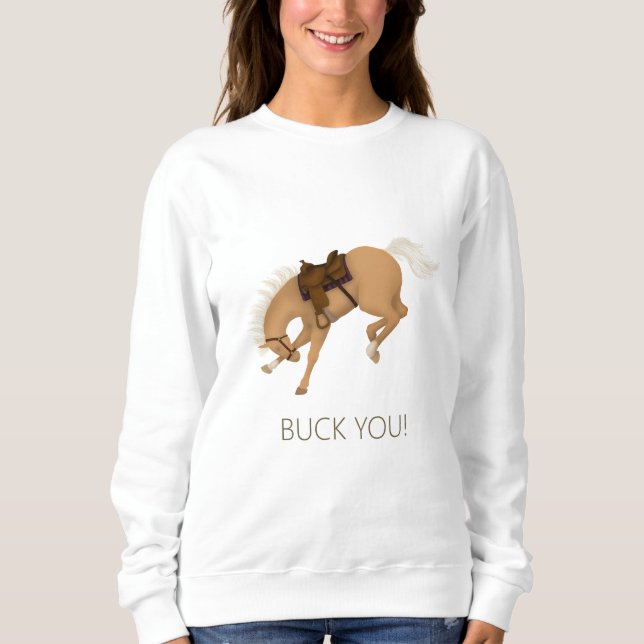 Backa dig! Funny Sorrel Horse T Shirt (Framsida)