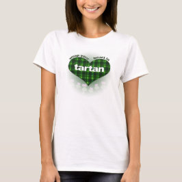 Backa ditt hjärta i tartan! tee shirt