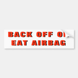 Backa eller ät airbag bildekal