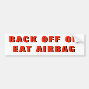 Backa eller ät airbag bildekal