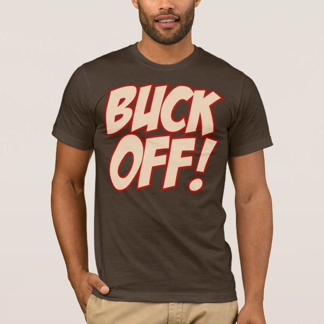 Backa! (gräddkräma/röd) tee shirt (Framsida)