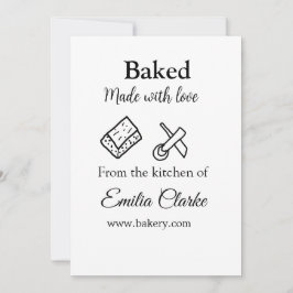 Backa med kärlek-bageribranschen, lägg till namn s inbjudningar