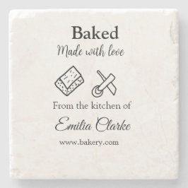 Backa med kärlek-bageribranschen, lägg till namn s stenunderlägg