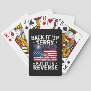 Backa Terry Sätt I Backläge Smällkarameller Roligt Casinokort