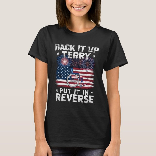 Backa Terry Sätt I Backläge Smällkarameller Roligt T Shirt (Framsida)