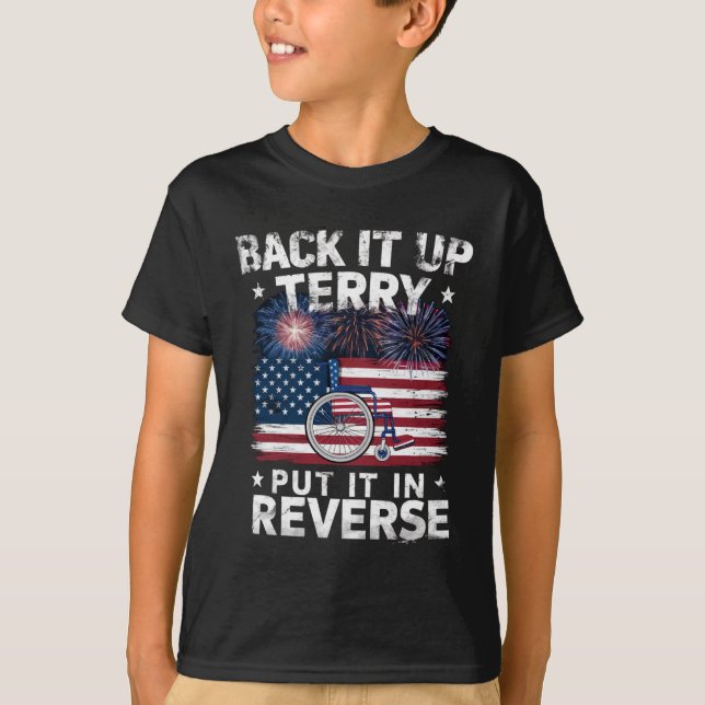 Backa Terry Sätt I Backläge Smällkarameller Roligt T Shirt (Framsida)