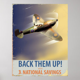 Backa upp dem! WW2-poster Poster