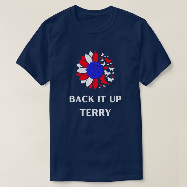 backa upp den där terry nödvändig t-shirt (Design framsida)