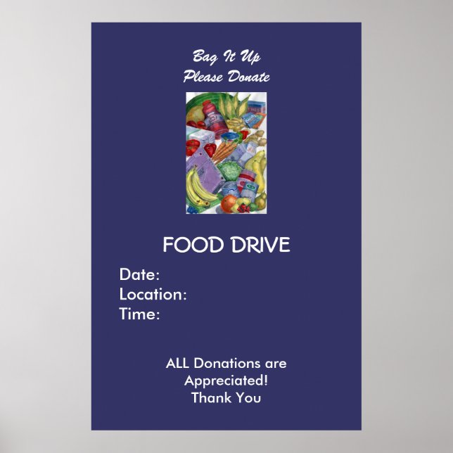 Backa upp den, var snäll och donera - anpassad poster (Framsidan)