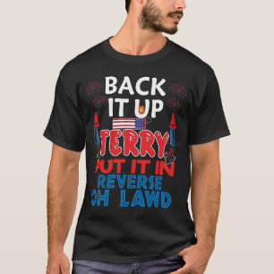 Backa upp det Terry Tröja Fjärde juli Roligt Bak