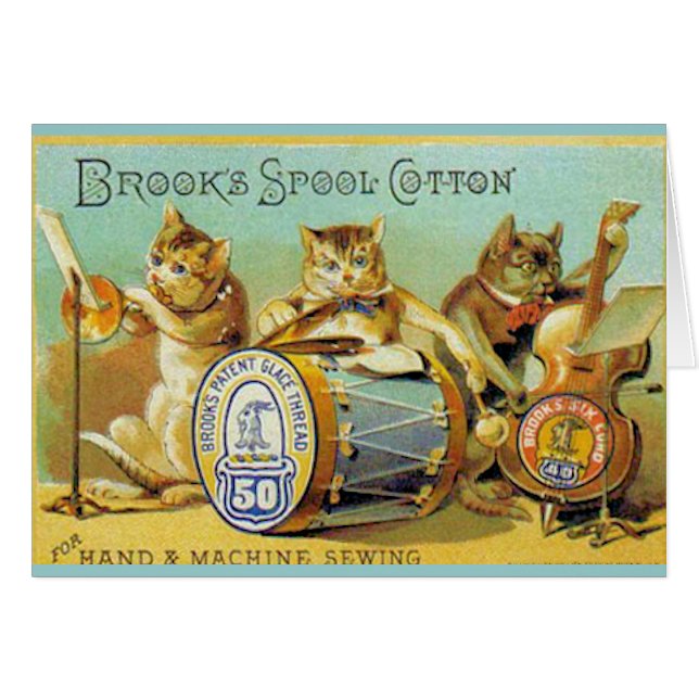 Bäckar köar bomull hälsningskort (Framsidan Horizontal)