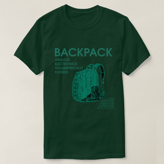 Backback Critical Bands Shirt - alan s. tofighi T Shirt (Design framsida)