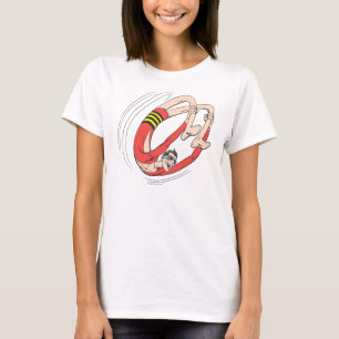 Backbend Wheel för plastiska män Tee Shirt