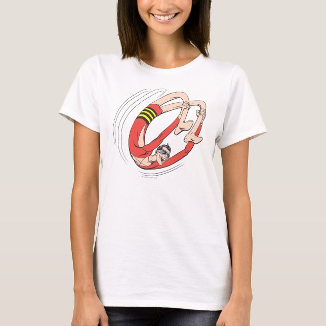 Backbend Wheel för plastiska män Tee Shirt (Framsida)