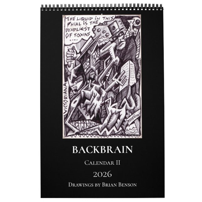 Backbrain Calendar II 2026 (Enkel sida, Medium) Kalender (Omslag)