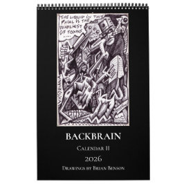 Backbrain Calendar II 2026 (Enkel sida, Medium) Kalender
