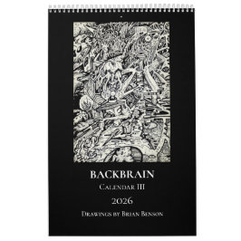 Backbrain Calendar III 2026 (enkel sida) Kalender