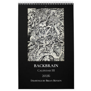 Backbrain Calendar III 2026 (enkel sida) Kalender