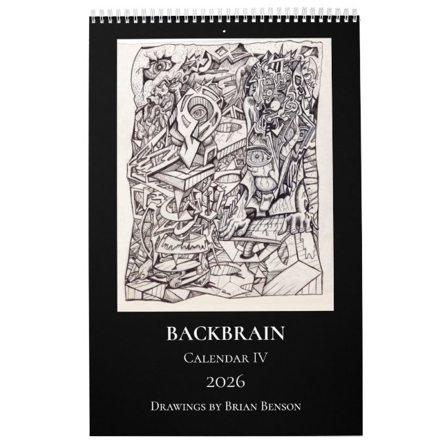 Backbrain Calendar IV 2026, Enkelsida Kalender (Omslag)