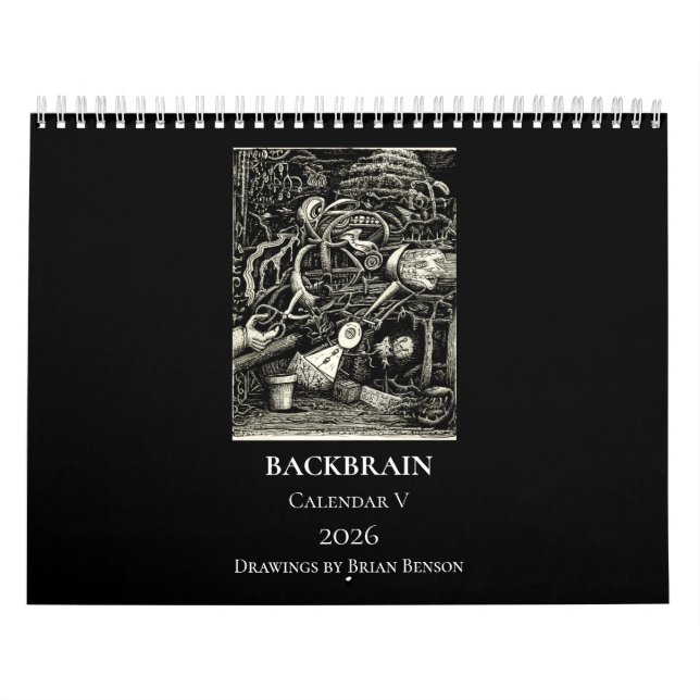 Backbrain Calendar V, 2026, Double Page, Medium Kalender (Omslag)