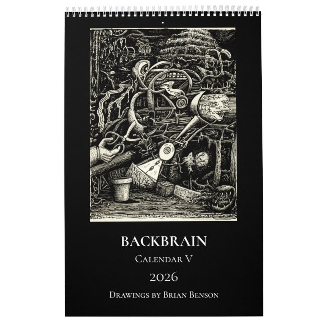 Backbrain Calendar V, 2026, Single Page Kalender (Omslag)