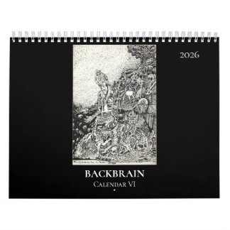 Backbrain Calendar VI, 2026, Double Page Kalender