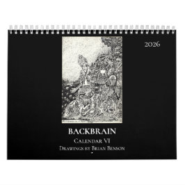 Backbrain Calendar VI, 2026, Double Page Kalender