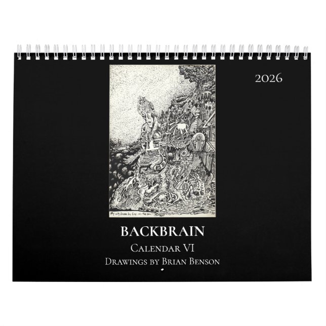 Backbrain Calendar VI, 2026, Double Page Kalender (Omslag)