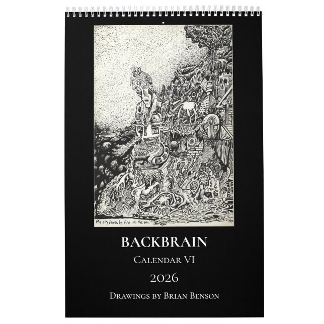 Backbrain Calendar VI, 2026, Single Page Kalender (Omslag)
